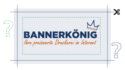 Beschnittzugabe einfach erklärt | BANNERKÖNIG