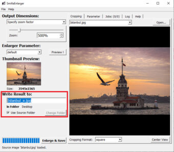 SmillaEnlarger – Datei vergrößern & speichern