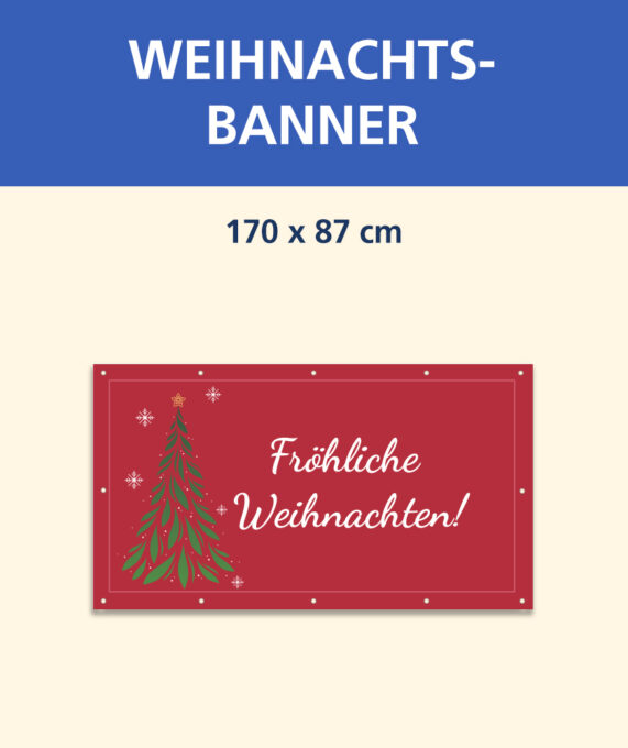 Weihnachtsbanner (170x87cm)